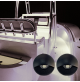 HALF MOON - BLACK CASING ALUMINUM - LED COURTESY LIGHT- 12 volts - IP67 -1 WATT - WK-SS1APX - AZLED